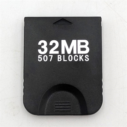 Nintendo Gamecube Memory Card - 32MB - Black - (B Grade) (Used)